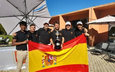 España incrementa su dominio en el Match de Pitch & Putt contra Portugal.
