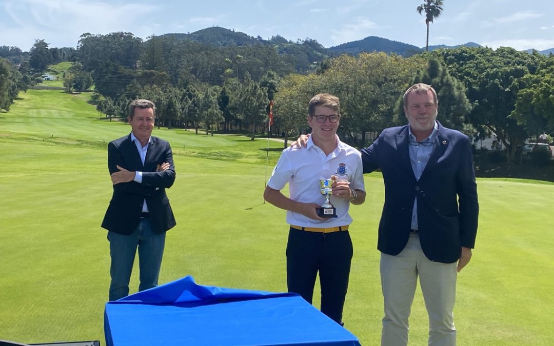 Francisco Luis de Bethencourt Duque ganador del Campeonato de Canarias Amateur de la Federación Canaria de Golf.