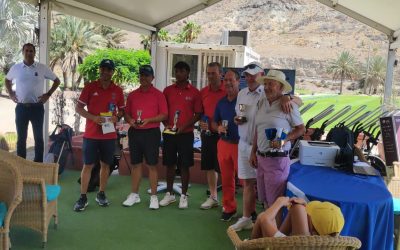 Prakash Aisa y Juan Pedro Rodríguez Campeones de Canarias de Pitch and Putt en Anfi Tauro Golf.