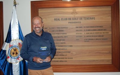 Cándido Ruano Premio Golfencanarias 2023 al Mejor Presidente de Comité de Competición.