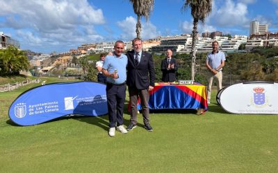 Carlos Vega ganador del I Puntuable Nacional de Pitch and Putt en Las Palmeras Golf