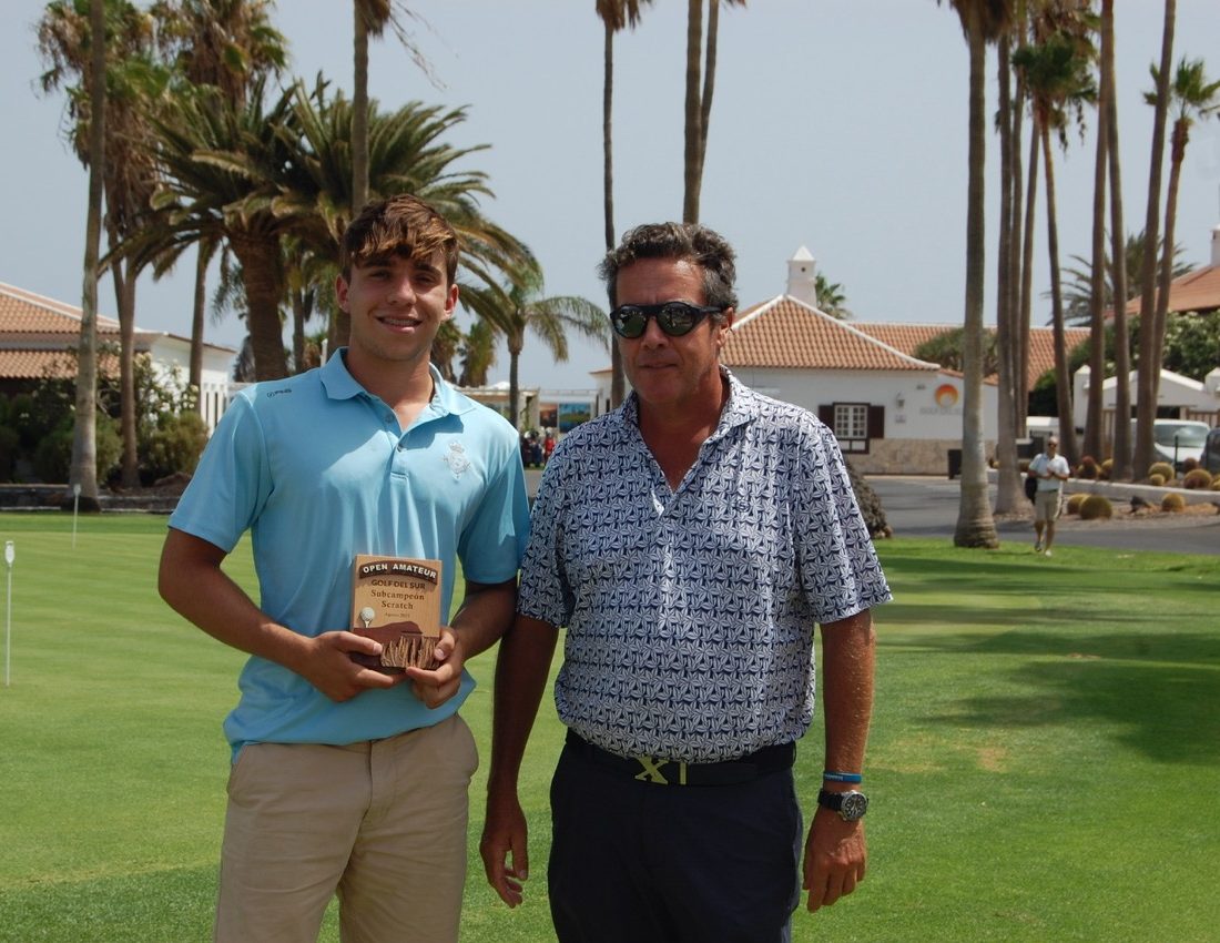 Jaume Montalat y Edurne Lairihoy, campeones absolutos del Open Amateur Golf del Sur