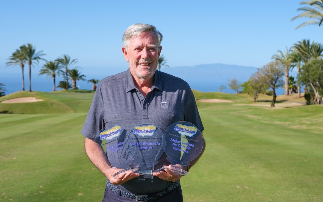 Abama Golf arrasa en los Premios GolfEnCanarias 2025. Brendan Breen Mejor Director, Mejor Campo y su hoyo 6 Hoyo más bonito de Canarias.