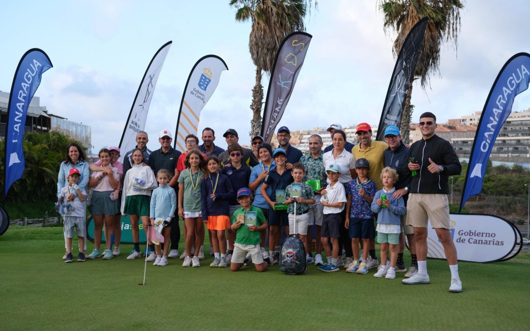 La pareja de los Demetrio Marrero se impone en Las Palmeras Golf, 2ª cita del Circuito Familiar de Golf Canarias 2026