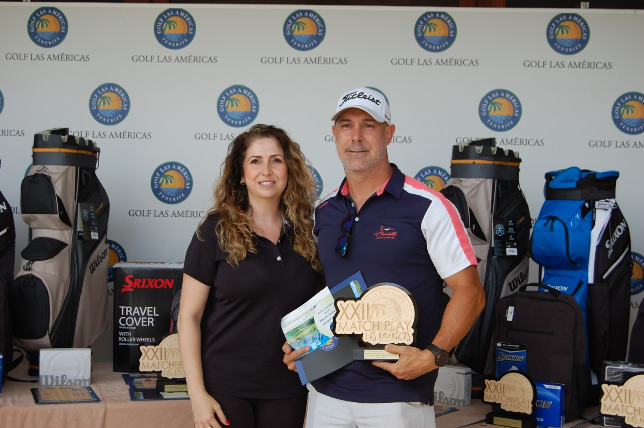 Alan Sierra en 1ª y Anastasia Shevchenko en 2ª, ganadores del XXII Match Play Golf Las Américas.