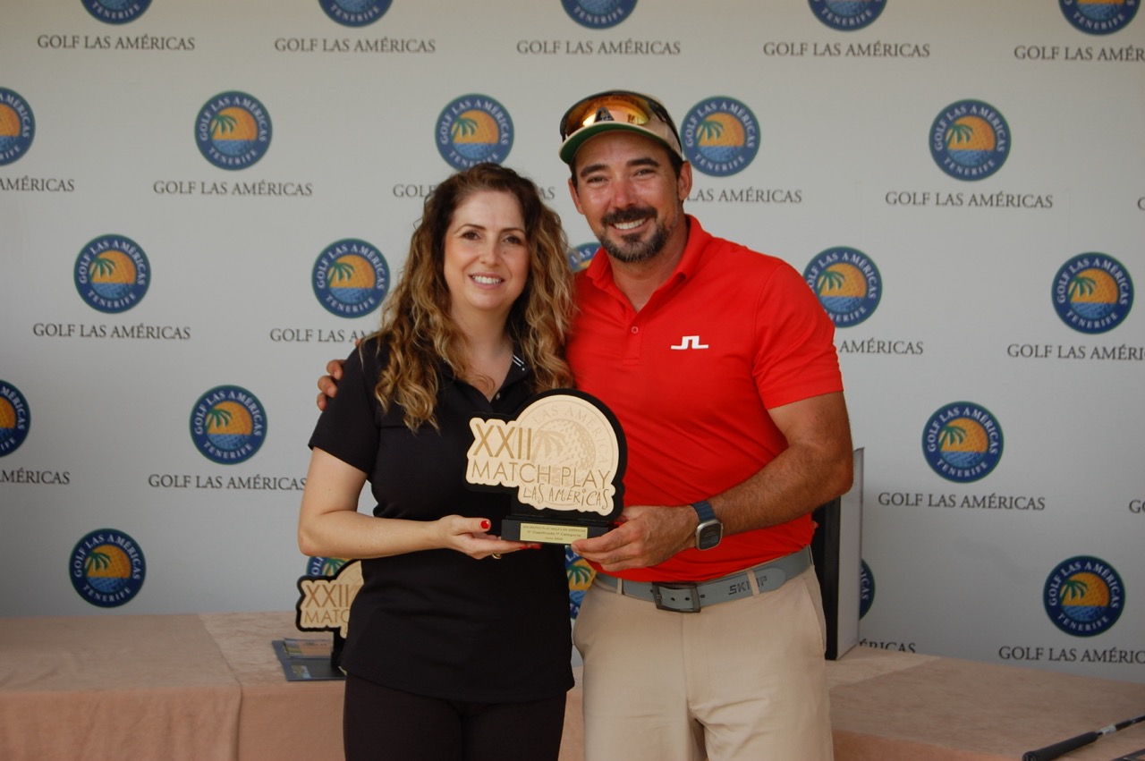Alan Sierra en 1ª y Anastasia Shevchenko en 2ª, ganadores del XXII Match Play Golf Las Américas.