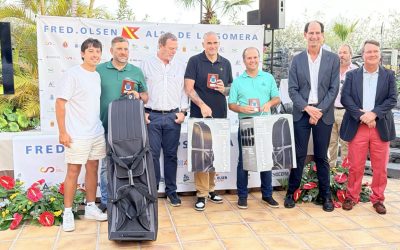Pro-Am Fred. Olsen Alps de La Gomera 2026. Alejandro Rguez. y los amateurs Josepe Núñez, Guillermo Da Costa y Diego Pajarón, vencedores con -37