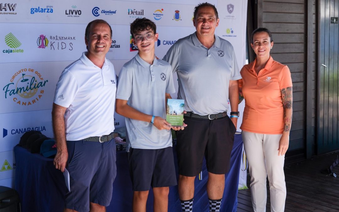 José Luis y Sebastián Mesa se imponen en la cuarta cita del Circuito de Golf Familiar en Meloneras Golf