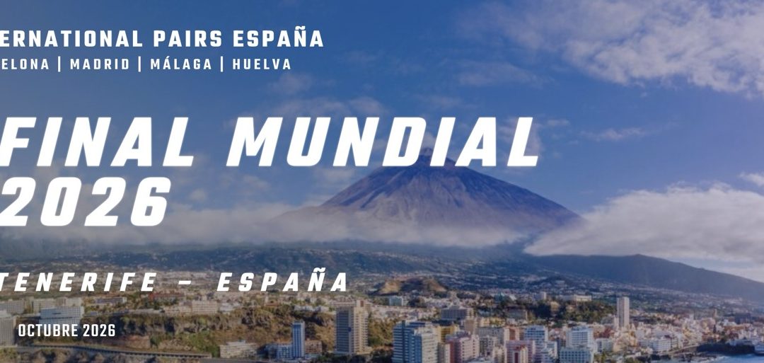 La International Pairs World Final de nuevo en Tenerife del 5 al 8 octubre